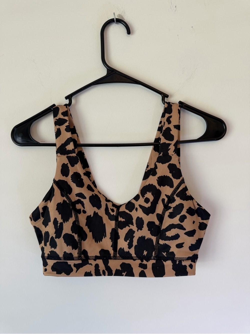 Forever 21 Leopard Print Sports Bra in Tan and Black